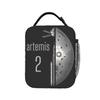 Artemis II Maanmissie Lunchtas Kawaii Lunchtrommel Kantoor Draagbare Thermische Tote Handtassen Voor Unisex Waterdichte Print Koeltas