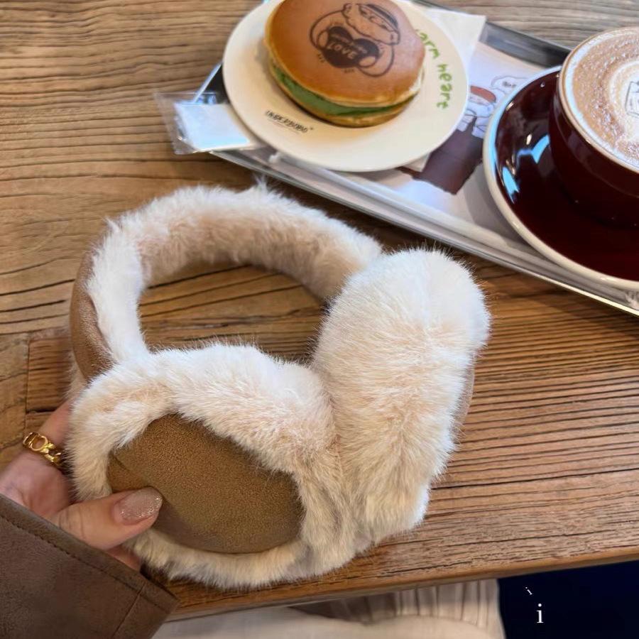 1-piece Set Of Women's Multi-color Foldable Earmuffs For Winter Warmth Windproof Earmuffs For Outdoor Travel Maillard Fashion