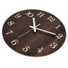 Wood Wall Clock Retro Style Quiet Silent Quartz Movement 3D Luminous Retro Wall Clock for Bedroom