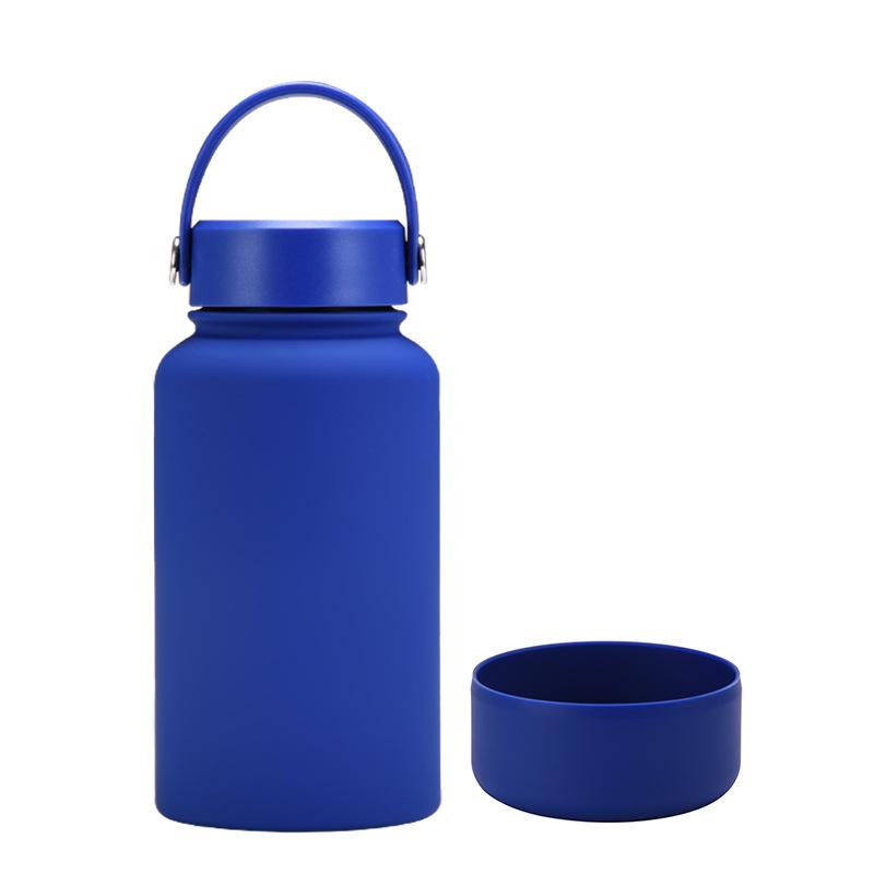 650Ml Stainless Steel Thermos Cup Non-Slip Outdoor Portable Water Cup Simple Wide Mouth Sports Kettle