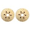 2Pcs Brass Wheel Weights 1.9 2.2in RC Crawler Car Hex Hub Adapter Model Upgrade Parts
