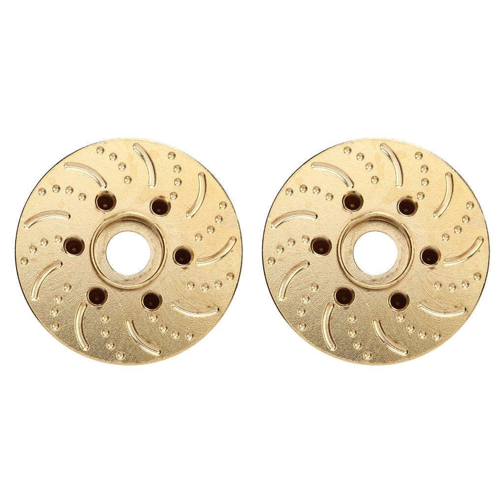 2Pcs Brass Wheel Weights 1.9 2.2in RC Crawler Car Hex Hub Adapter Model Upgrade Parts