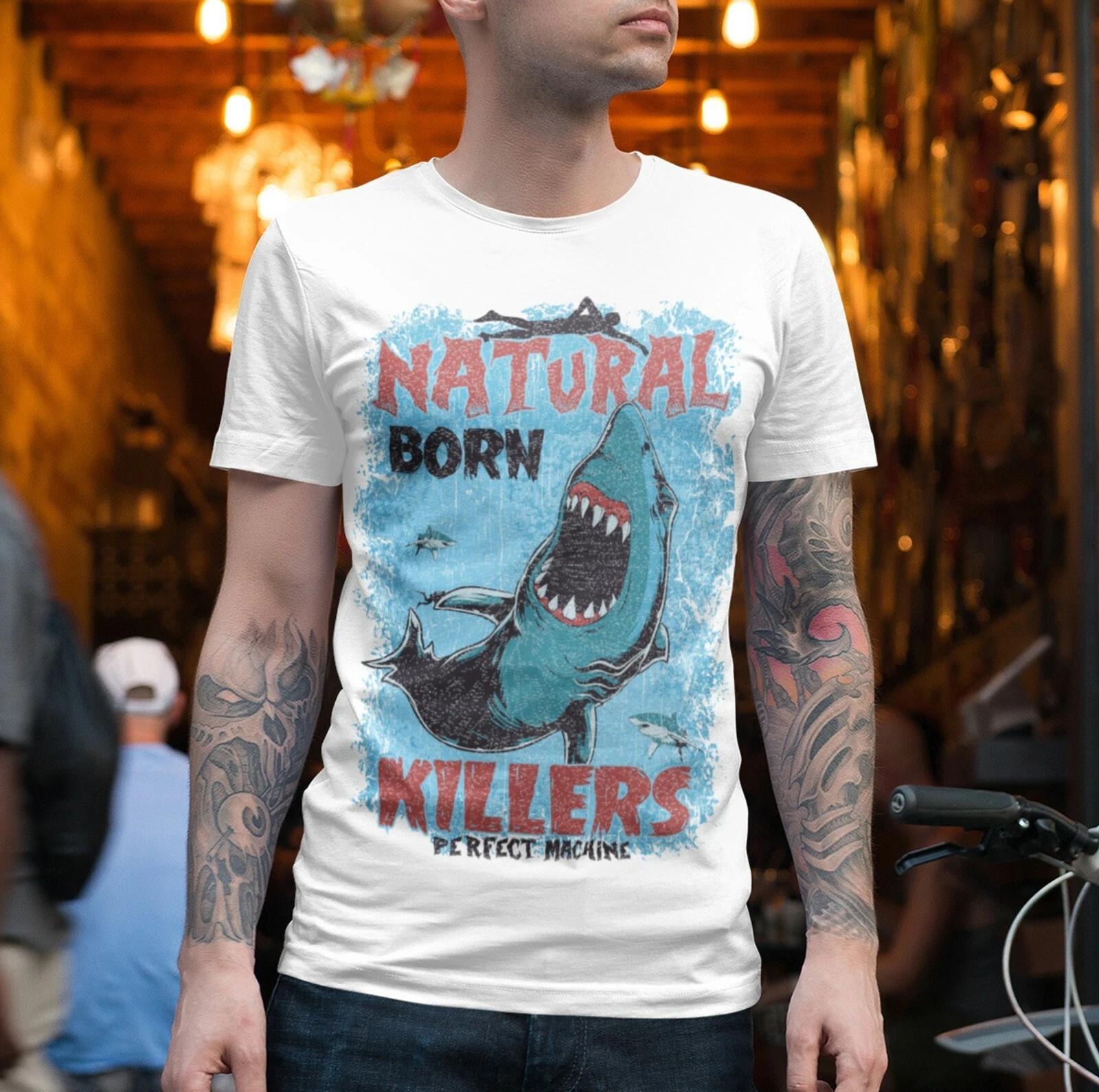 

NATURAL BORN KILLERS PERFECT MACHINE MALE ADULTS WHITE T shirt | NOVELTY | GIFT 2XL