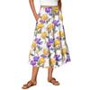 Womens Maxi Skirt Drawstring High Waisted Summer Long Skirts Lightweight Tiered Flowy Floral Pleated Skirts