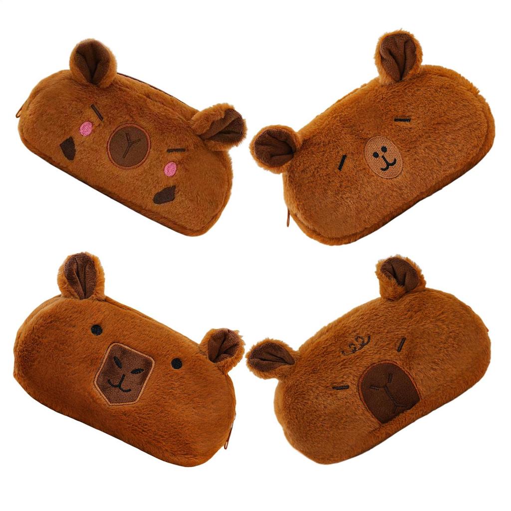 Pencil Cases For Kids Cute Cartoon Capybara Pencil Pouch Organizer Large Capacity Pen Bag School Stationeries Pencil Organizer