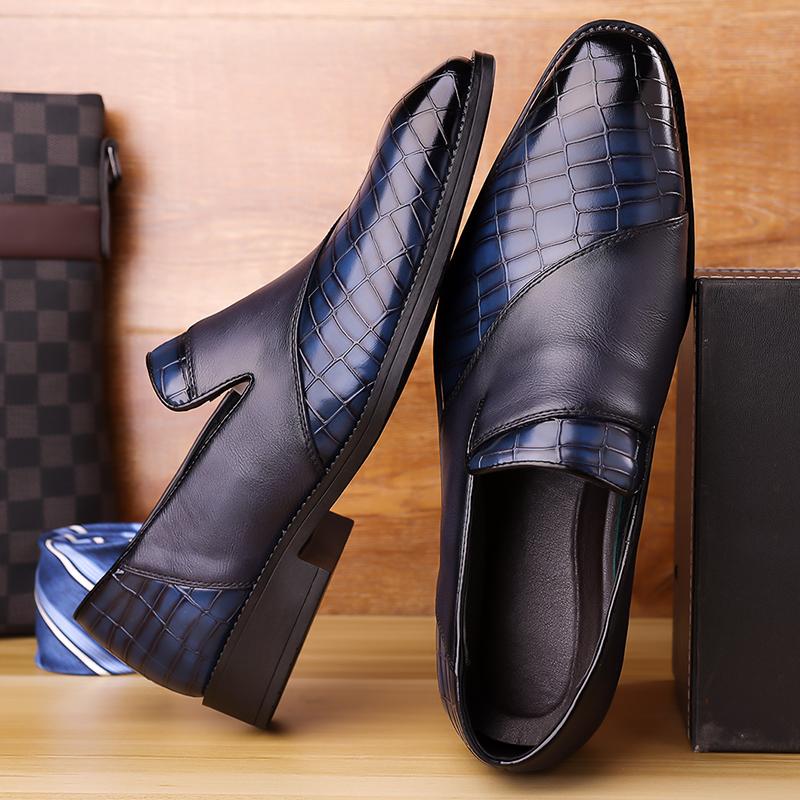 Fashion New Stylish Men's Business Shoes Fashion Men Casual Shoes Elegant Trend Formal Dress Footwear Slip on Male Oxford Shoes Sneakers