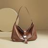 Red Dragonfly Tote Bag Leather Handbag 2026 Women's Bag Oil Wax Leather Single Shoulder Fashion Underarm Bag