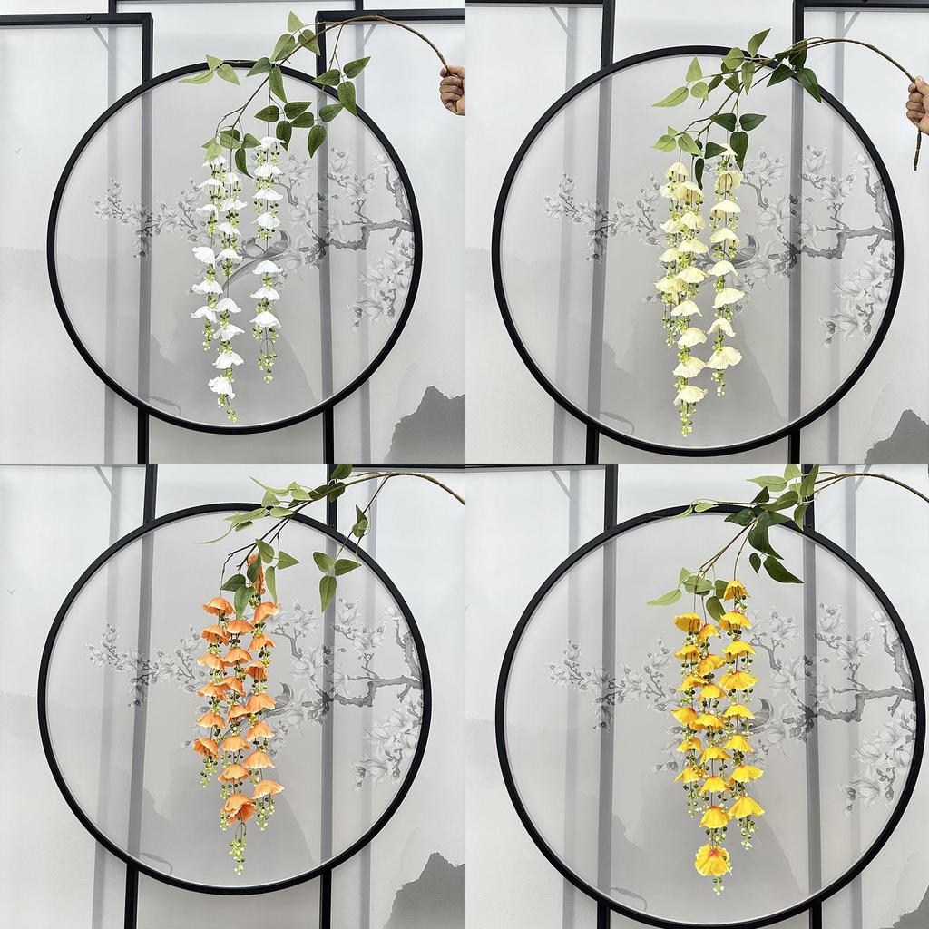 Monet Garden Artificial Wind Chime Flowers For Wedding Decor And Photography Scene Enhancement