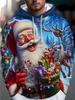Unisex Surfing Santa Weihnachtspullover Hoodie Strand Freizeit Sweatshirt Herren Damen Kinder