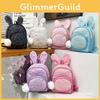Cute Sequined Rabbit Ear Backpack Pu Material Suitable For Childrens Daily Life