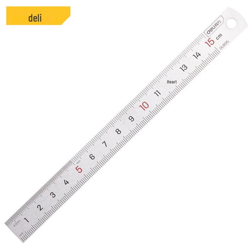 Deli Stainless Steel Ruler