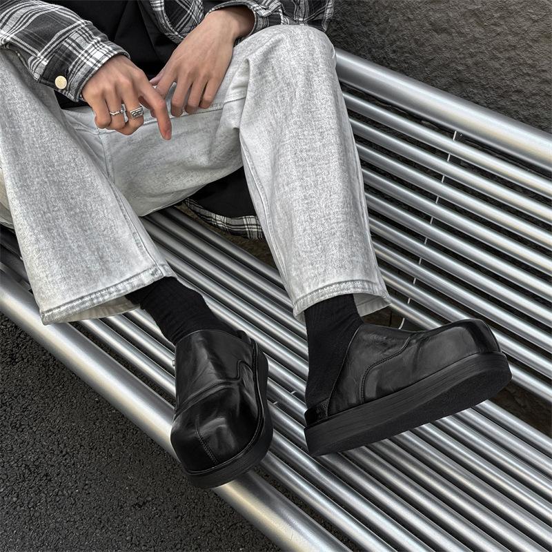 Thick-soled bag head half slippers 2025 new fashion outer wear height increase one foot cool slippers 60521-50521-J