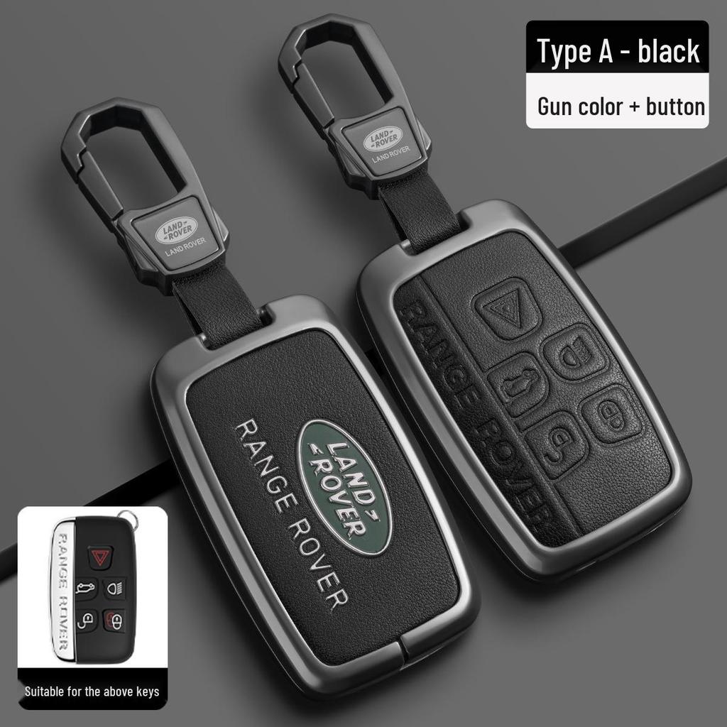 TPU-Schlüsselhülle mit Metallschnalle für Land Rover Range Rover, Sport, Velar, Evoque, Discovery 4, Discovery Sport und 5.