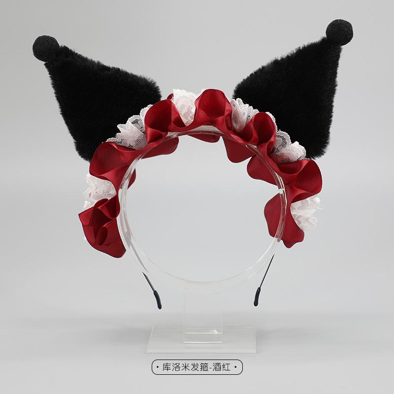 Simulation plush ears hair accessories lolita headgear cosplay comic show props cute Kulomimi headband