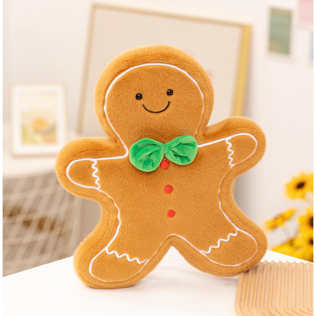 Gingerbread Man Tree Cushion - Festive Sofa Decor & Christmas Gift Details