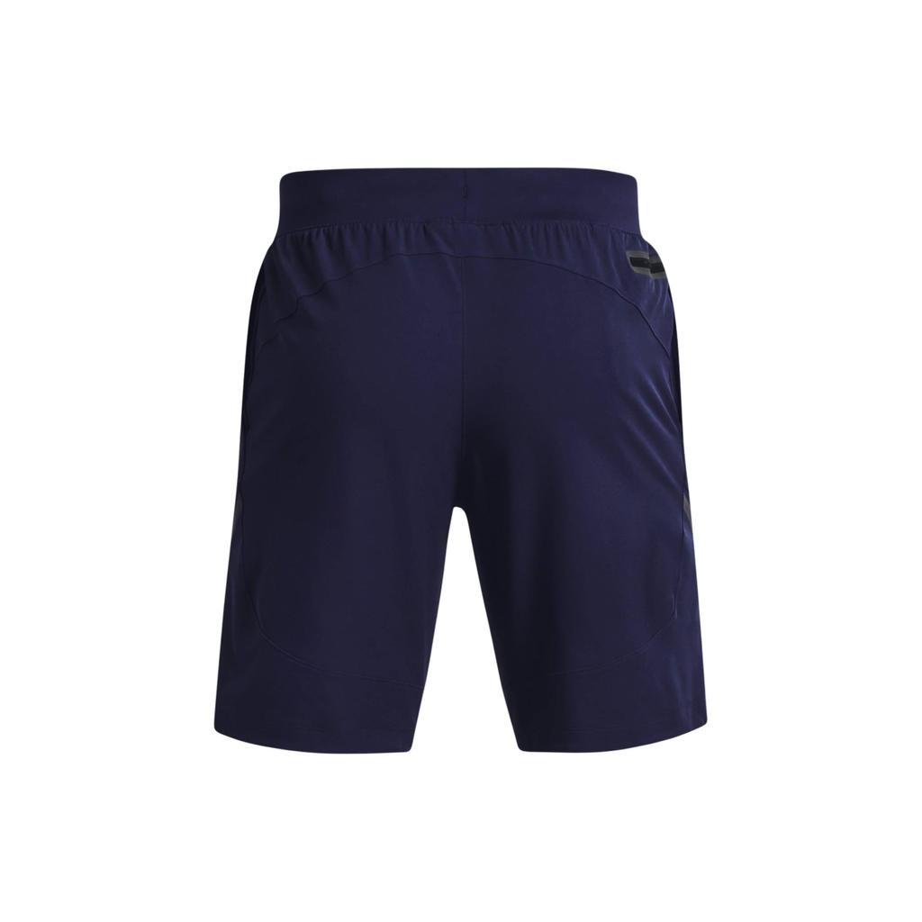 Under Armour UA Unstoppable Logo Print Drawstring Mid-Rise Sports Shorts Men Shorts Navy-Blue 1370378-410