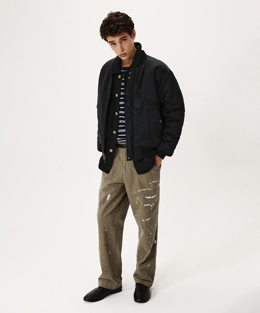 Shirter Nylon Reversible Bomber Jumper (Purple Black)