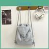 Lässiger Canvas-Rucksack mit Kordelzug und Engelsflügel-Design für Mädchen, für Reisen und Freizeit
