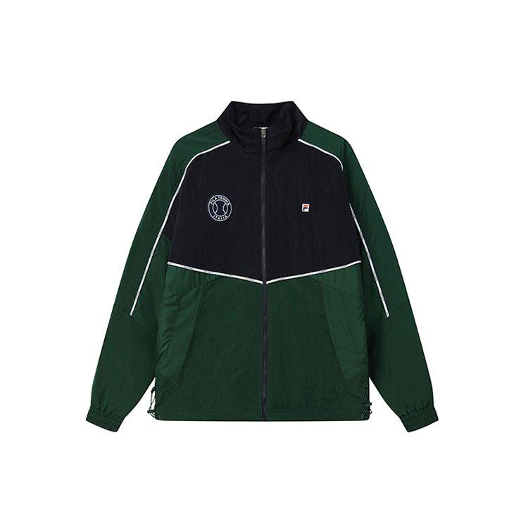 

FILA Athletics Tennis Color Block Stand Collar Cotton Jacket Winter Men Jacket Pine-Green A11M213902F-DG M