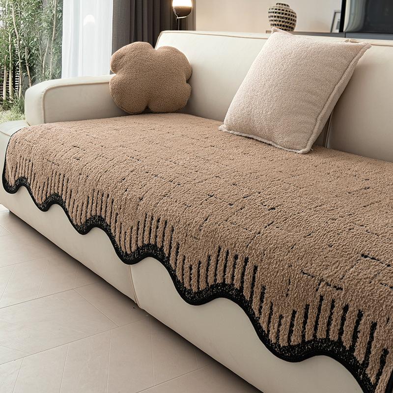 

Premium Leather Sofa Cushion Universal In All Seasons New One-Piece Straight Non-Slip Seat Cushion Sofa Cover Towel 70*70cm