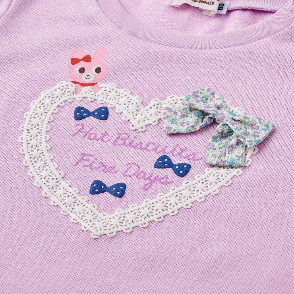 MIKI HOUSE HOT BISCUITS T-Shirt, Lavendel, 120cm, für Jungen und Mädchen, 73-5205-385