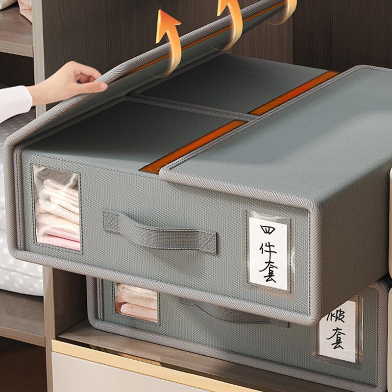 2024 Bed Sheet Fabric Storage Box Creative Finishing Storage Tool High Quality Quilt Cover Non-Woven Household Storage Box