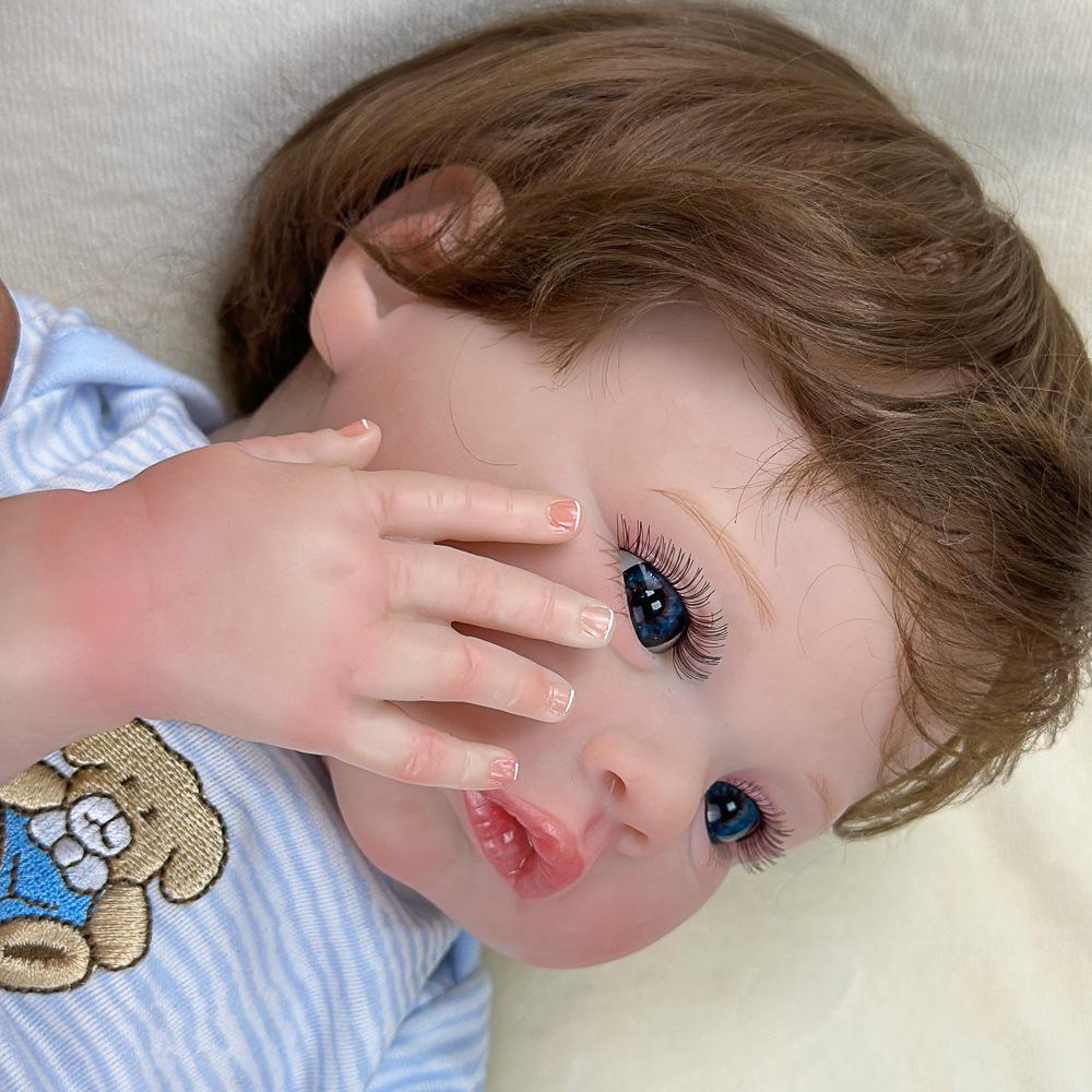 45 ס"מ בובה ריאליסטית רכה ניתנת לכביסה צבועה ביד סימולציה בובת תינוק רך נולד ילדים מלווים בובת משחק