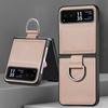 Suitable for Moto Razr11 mobile phone case, lychee pattern ring PU leather razr11Ultra folding screen case
