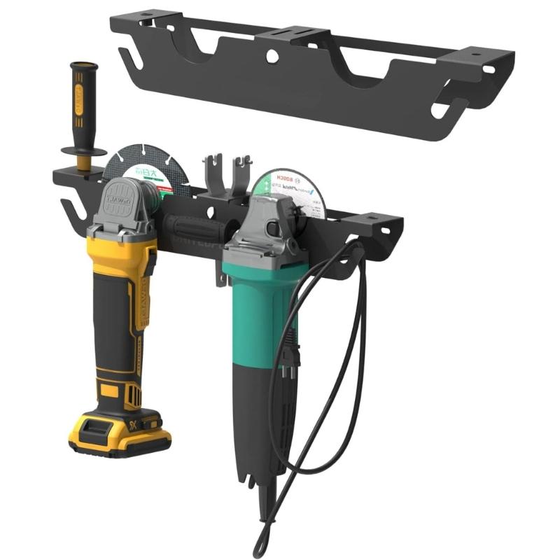Space Saving Designs Wall Mounted Grinder Wall Storage Brackets with Sturdy Carbon Steel Materials Construction