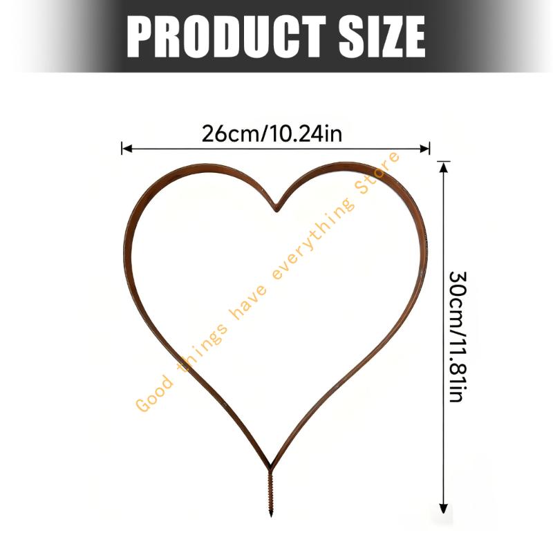 Metall-Herz-Stecker für Außen Dekorative Garten-Stecker Dekoration Pflanzen-Stecker Metallkunst Außenhof-Kunst Outdoor 55KF