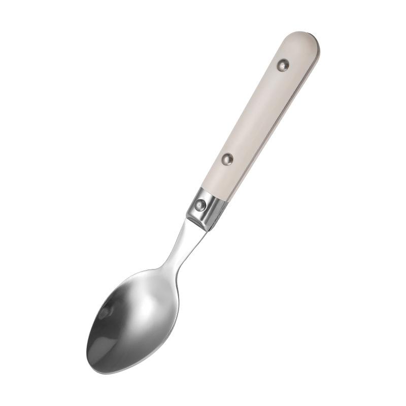 

Детские Ножи Вилки Ложки Посуда Бытовая Простая Портативная Белая Ручка Нержавеющая Сталь Набор Столовых Приборов