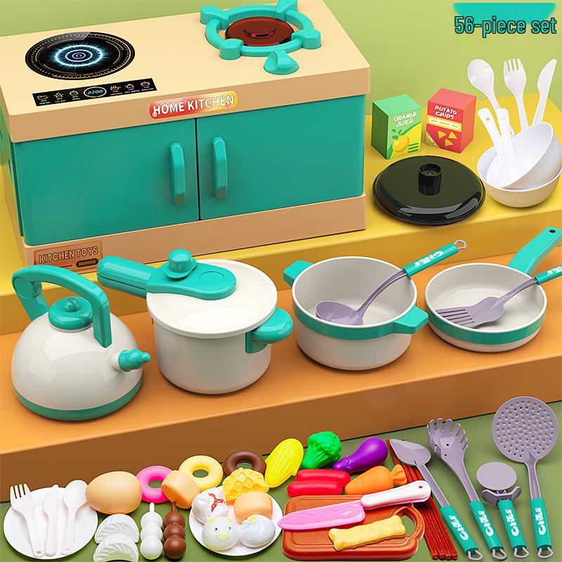 Children's Pretend Play Kitchen Set - Cooking Toys for Boys & Girls Ages 3 to 6