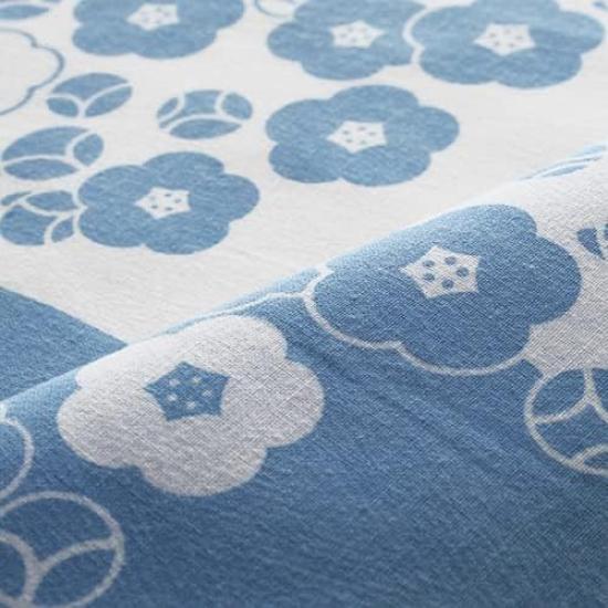 Some no Anbo Tenugui hand Pattern Tokuoka Made in 35cm x 100cm (Japanese towel) "Peach Blue" - Hand-dyed, 100% Cotton, weave, Japan,