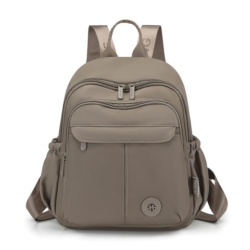 Schoolbag Ladies Casual Versatile Small Backpack 1011 New Solid Color Simple and Lightweight Travel Commuter Student Practical School Bag