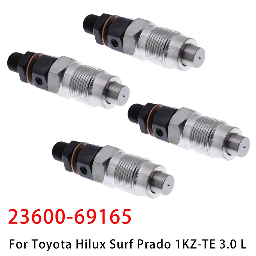 4Pcs Fuel Injector For Toyota Hilux Surf Prado 1KZ-TE 3.0 L 23600-69165