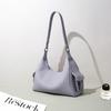 2026 New Minimalist Commuting Hobo Shoulder Bag Large Capacity All-matching Cross-body Leather High-end Underarm Women