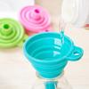 Candy Colored Telescopic Silicone Funnel, Foldable Collapsible Kitchen Funnel for Home Liquid Transfer, Bottling & Food Storage