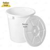 Large Round Plastic Waste Bin with Lid