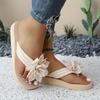 Chinelos de Praia de Verão Femininos com Decoração Floral, Calçado de Verão Confortável para Mulheres. Perfeito para Férias na Praia e Festas.