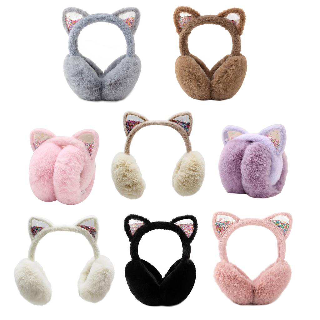 Plush EarMuffs for Women and Kids Ear Warmer Furry Headband for Winter Christmas New Year Gifts