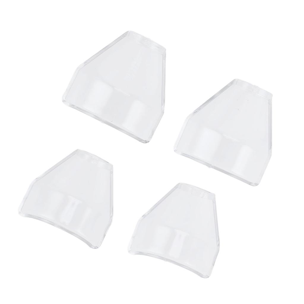 4Pcs Rotary Tool Shield Attachment ABS Transparent Dustproof Electric Grinder Drill Cover 18mm