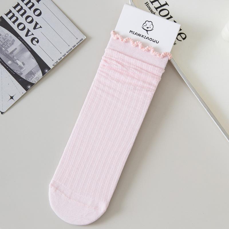 5 Pairs of Women's Summer Thin Deodorizing and Bacteriostatic Tube Stack Socks