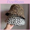 Outdoor Leopard Print Doublesided Fisherman Hat With Wide Brim For Sun Protection And Summer Fashion