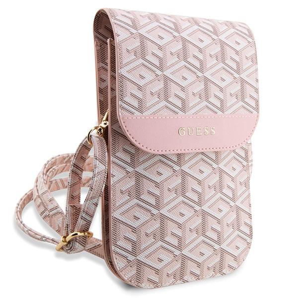 Guess Handbag Guwbhgcfsep Pink/Pinkgcube Stripe