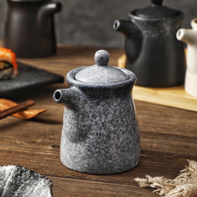 ZISIZ Japońska Retro Ceramiczna Butelka na Sos Sojowy i Ocet