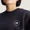 Adidas Stella McCartney FW24 Comfortable Minimalist Versatile Brand Logo Long Sleeve Sweatshirt Women Sweatshirt Black JJ0150