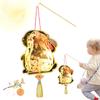 Przenośne Chińskie Lampiony Papierowe Chińska Tradycyjna Ręczna Lampa Dekoracja Świąteczna Sztuczny Lampion LED Ręczny Festiwalowy Papier