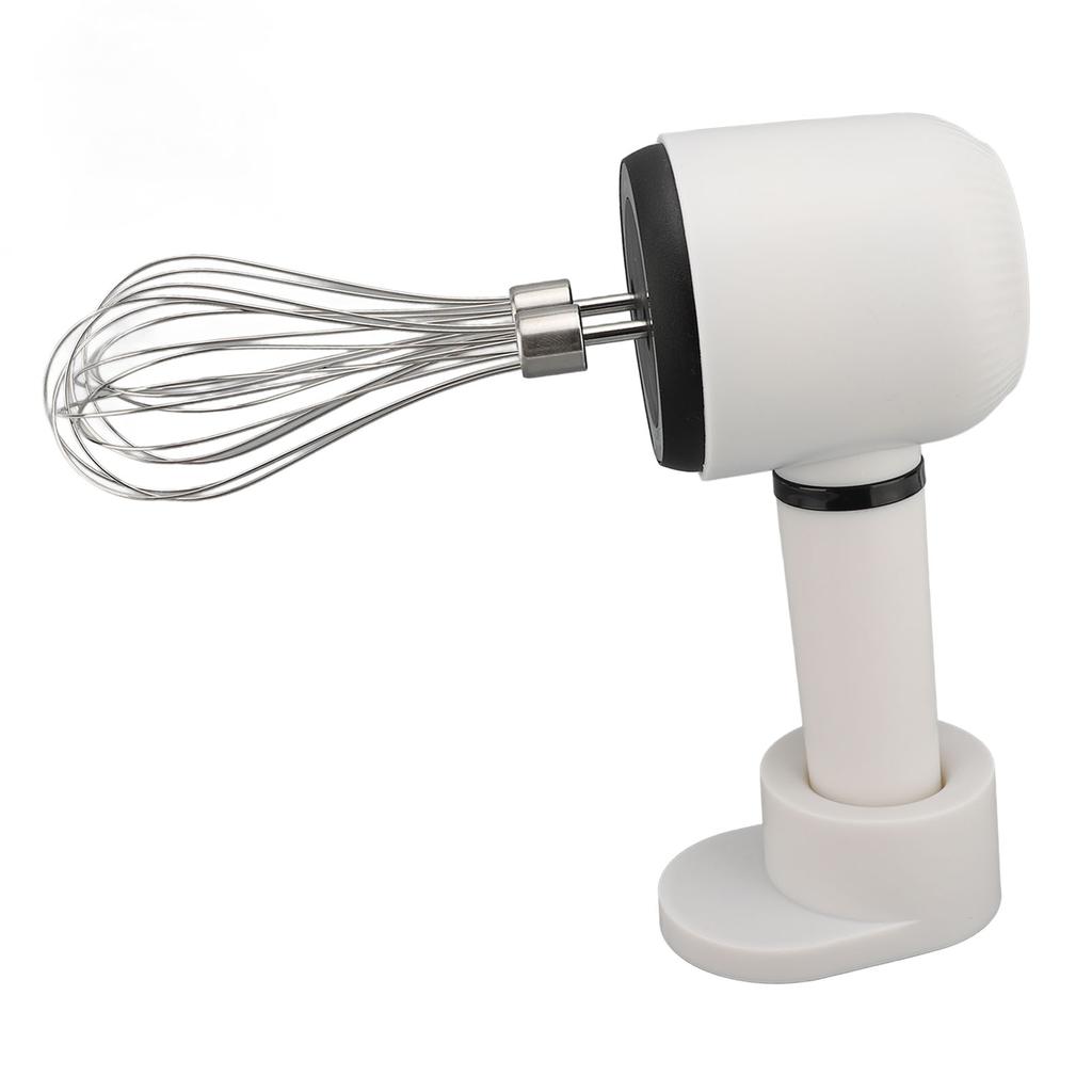 Electric Hand Mixer Dual Head Stainless Steel USB Rechargeable Low Speed Cordless Electric Hand Whisk for Baking Kitchen
