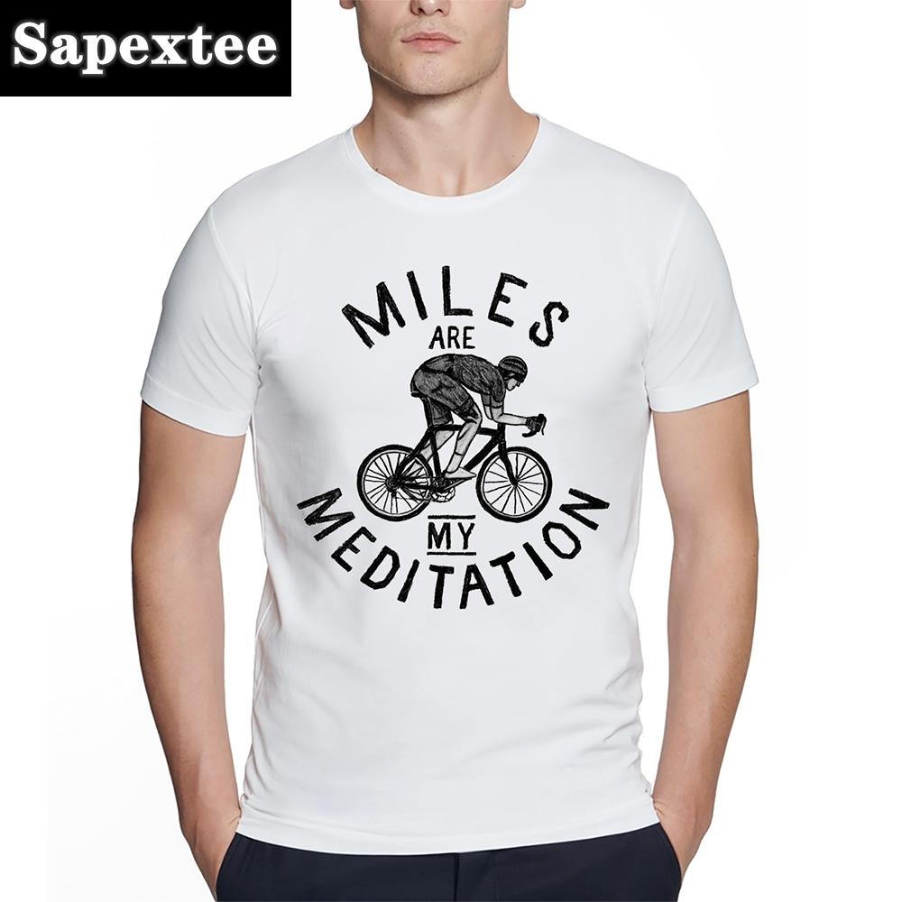 Bicycles MTB Print T Shirt Summer Men T-shirt Downhill Biking Print Casual Heartbeat Stimulation Exercise Male Harajuku Tshirt