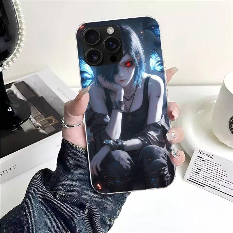 G-Ghoul Tokyo Touka Kirishima Soft Phone Case For IPhone 11 17 Air 16E 16 Pro Max 15 + 14 Plus 13 Mini 12 Apple 7 SE 8 Fundas Co